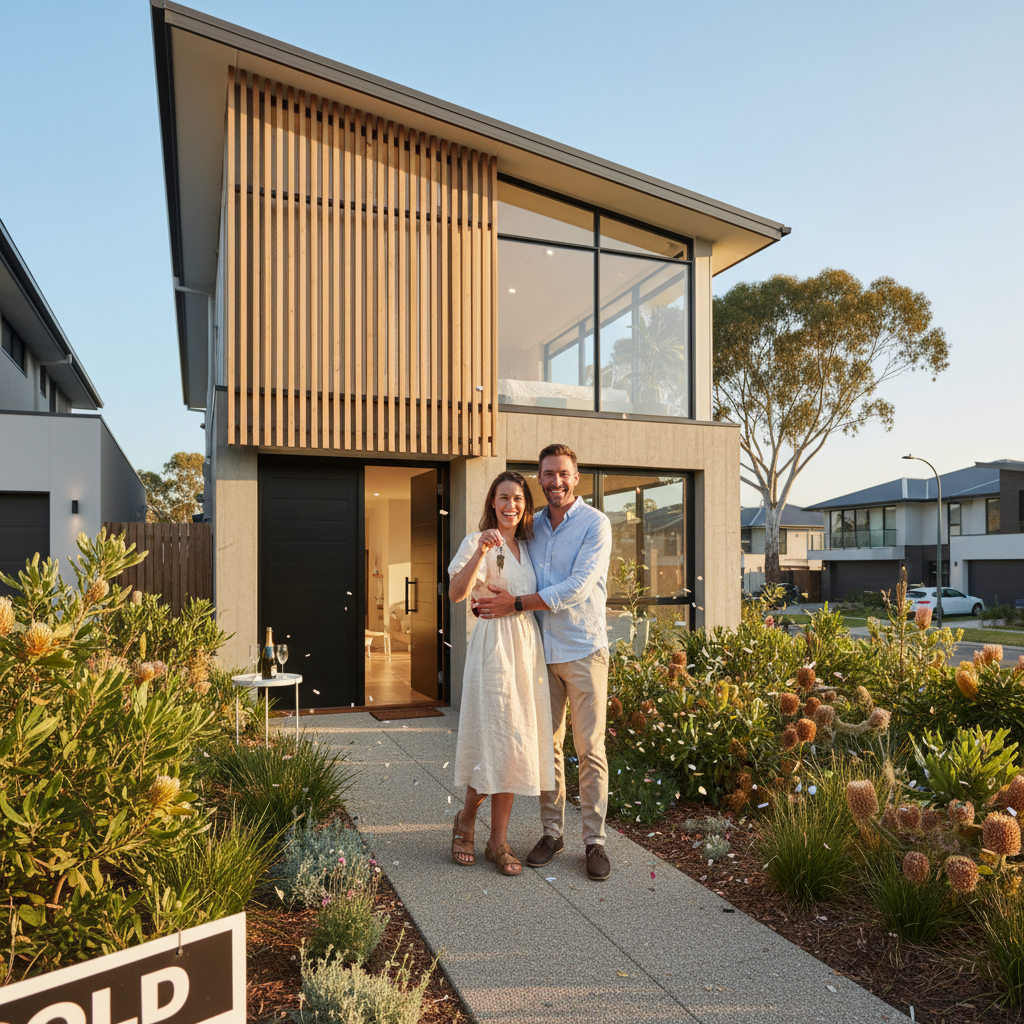 Receiving keys to new home