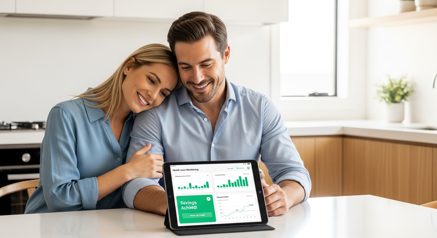 Finance Hub client monitoring home loan rate with Financial Passport