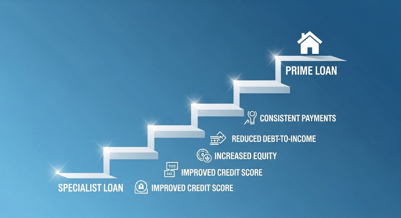 Pathway from non-conforming to prime home loan