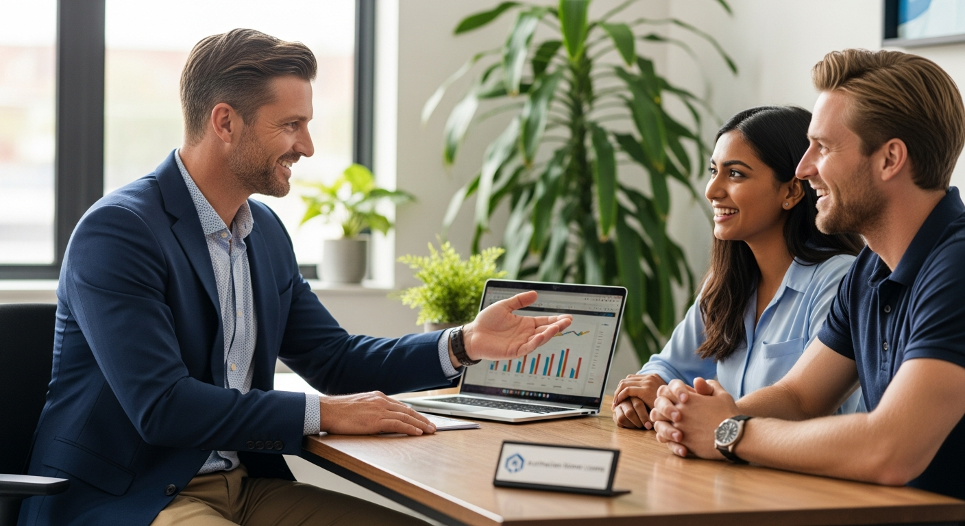 Mortgage broker helping clients find the right home loan